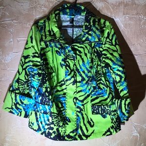 Berek Green Colorful Bright Jacket Size Large